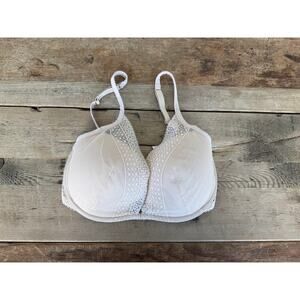 Victoria's Secret Marzipan 32DDD Incredible Lightly Lined Lace Half Pad Bra